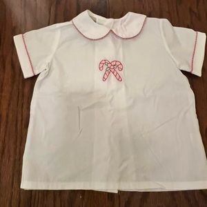 Marco & Lizzy Candy Cane Christmas Shirt, Size 2T